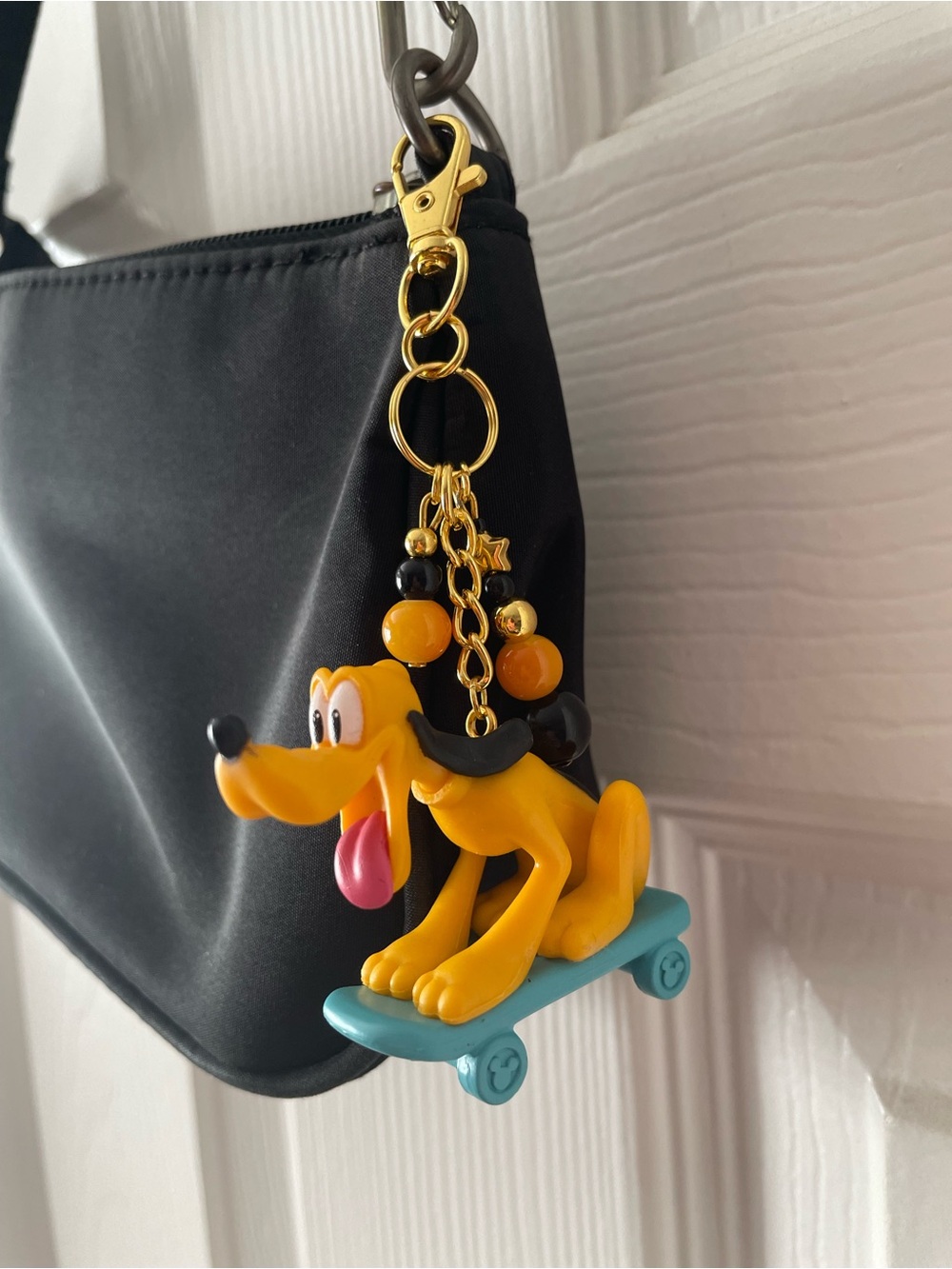 Yellow Pluto Skateboard Bag Charm - Accessories